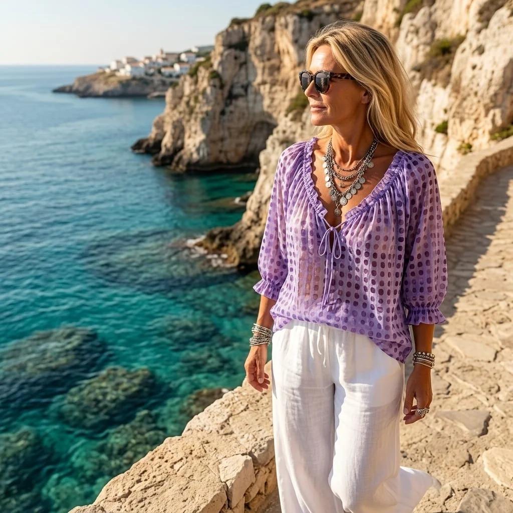 CELIONI Blouse Fluide & Légère